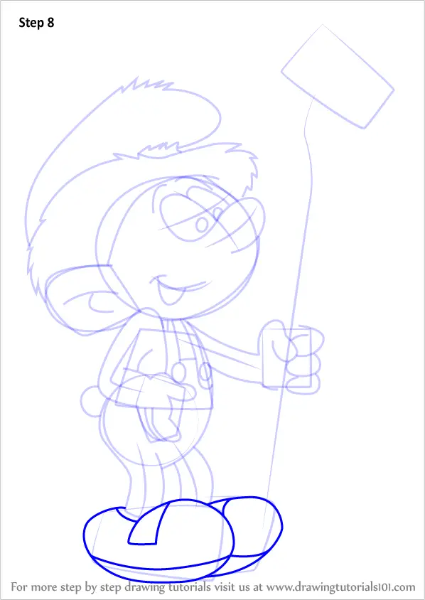 Learn How To Draw Farmer Smurf From Smurfs The Lost Village Smurfs The Lost Village Step By