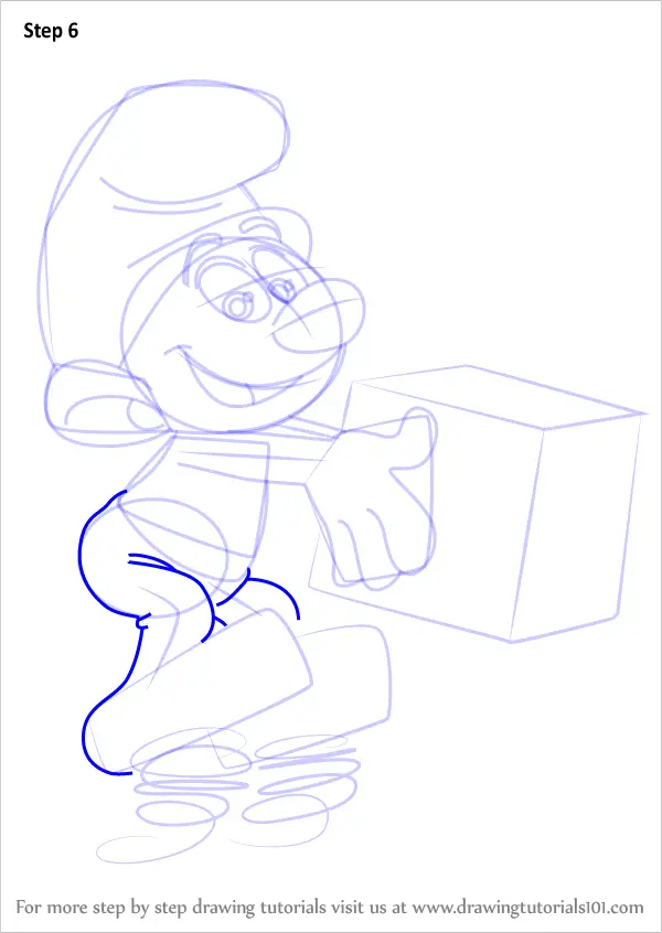 Learn How To Draw Jokey Smurf From Smurfs The Lost Village Smurfs The Lost Village Step By