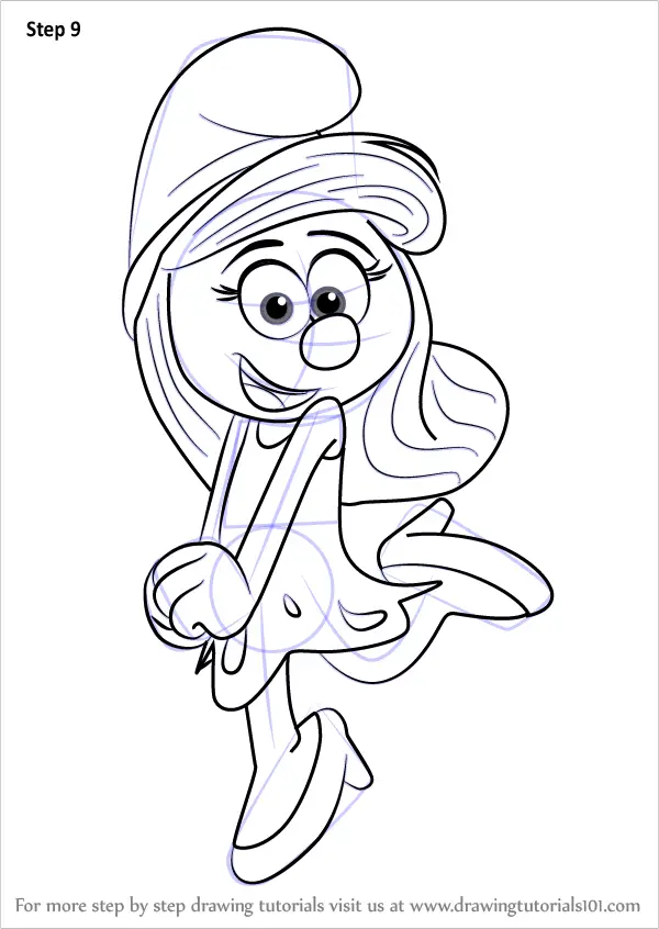 Learn How to Draw Smurfette from Smurfs The Lost Village (Smurfs The