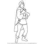 How to Draw The Prince from Snow White and the Seven Dwarfs