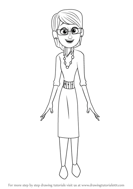 Learn How to Draw Sarah Gardner from Storks (Storks) Step by Step ...