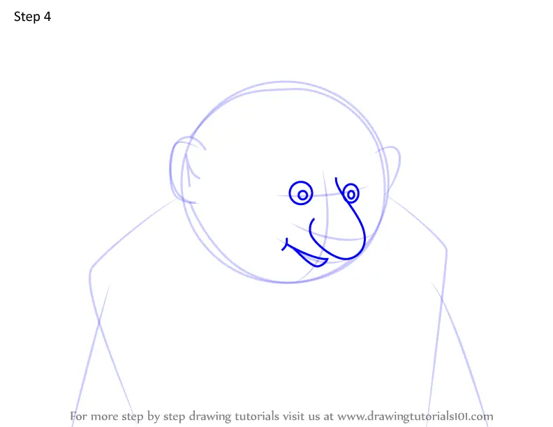 Learn How to Draw Uncle Fester from The Addams Family (The Addams