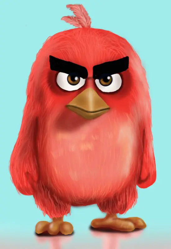 Step by Step How to Draw Red from The Angry Birds Movie