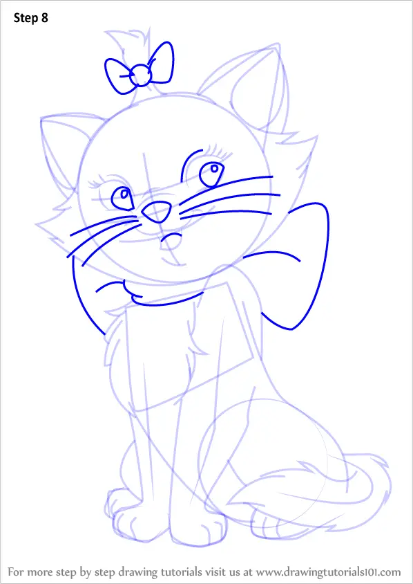 Learn How to Draw Marie from The Aristocats (The Aristocats) Step by