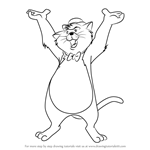 How to Draw Scat Cat from The Aristocats