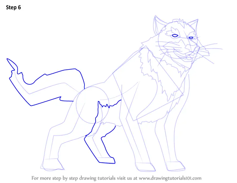 Step by Step How to Draw Aragh the wolf from The Flight of Dragons ...