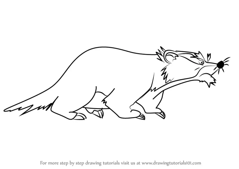 Learn How to Draw Mr. Digger from The Fox and the Hound (The Fox and