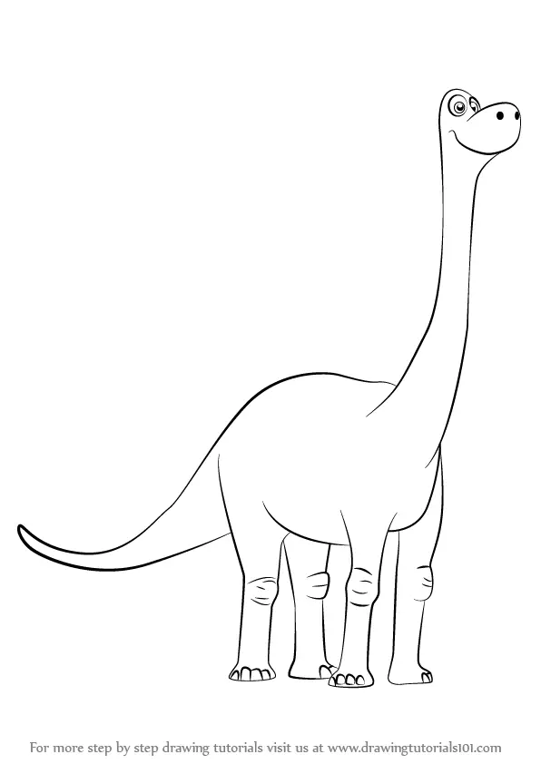 Step by Step How to Draw Libby from The Good Dinosaur ...