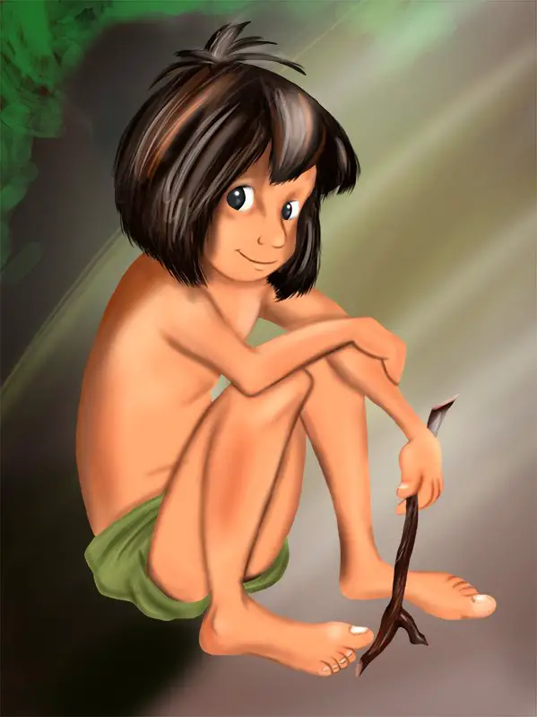 Learn How to Draw Mowgli from The Jungle Book (The Jungle Book) Step by  Step : Drawing Tutorials