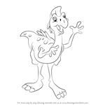 How to Draw Ruby from The Land Before Time