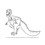 How to Draw Sharptooth from The Land Before Time