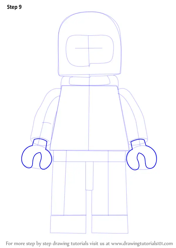 how to draw lego characters step by step