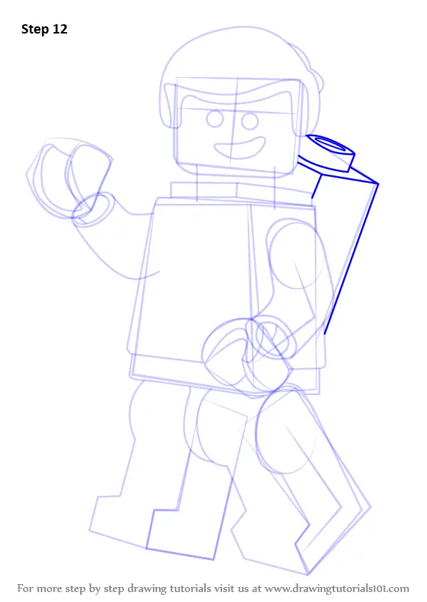 Learn How To Draw Emmet Brickowski From The Lego Movie The Lego Movie