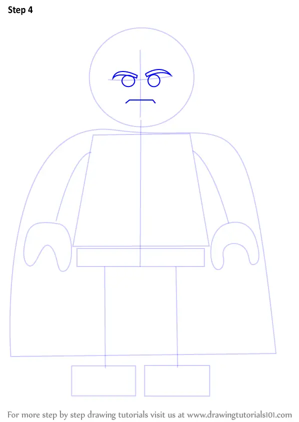 how to draw lego characters step by step