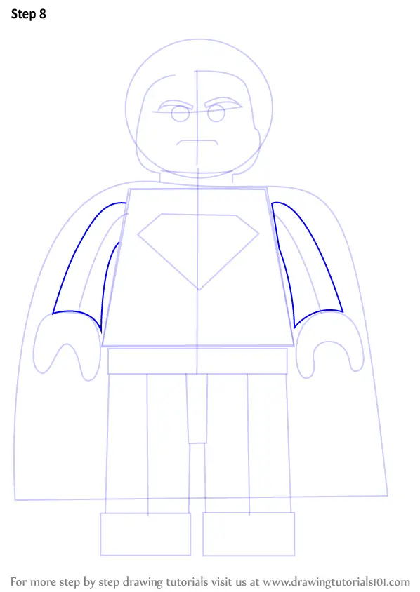 how to draw lego characters step by step