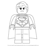 How to Draw Superman from The LEGO Movie