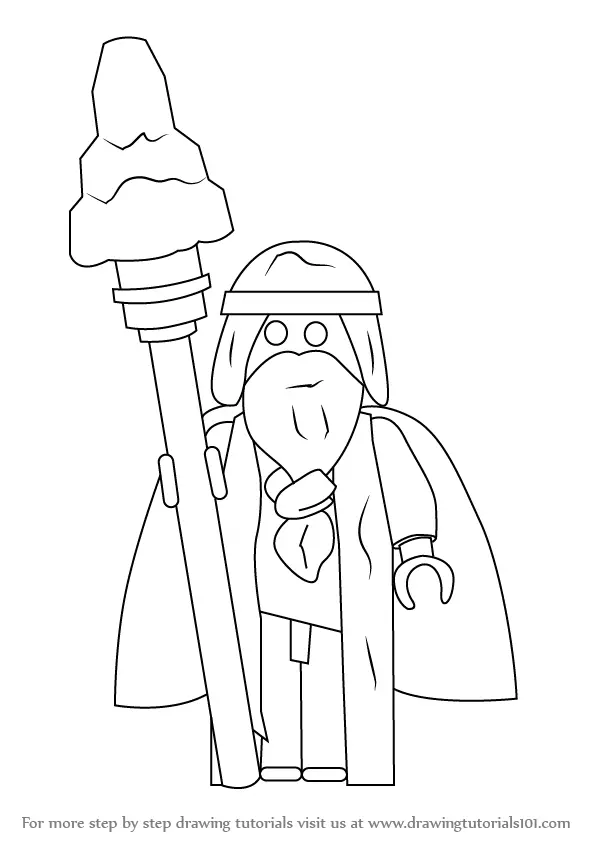 Learn How to Draw Vitruvius from The Lego Movie (The Lego Movie) Step ...