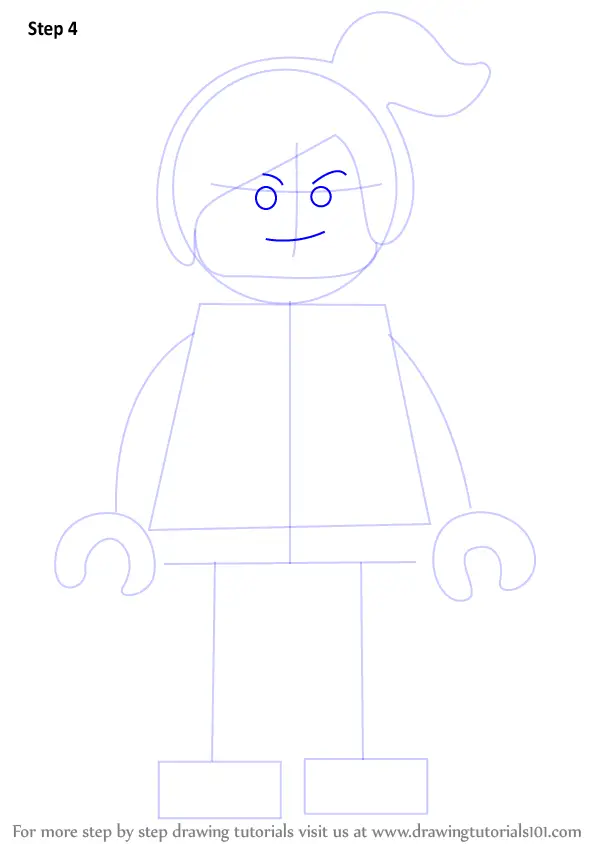 how to draw a lego character