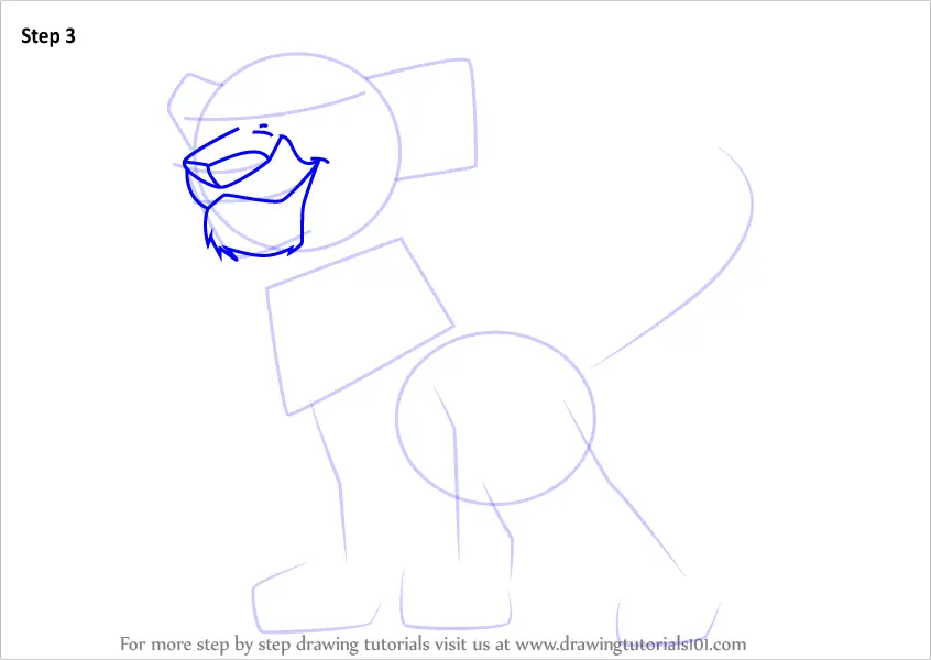 Learn How to Draw Baby Simba from The Lion King (The Lion King) Step by