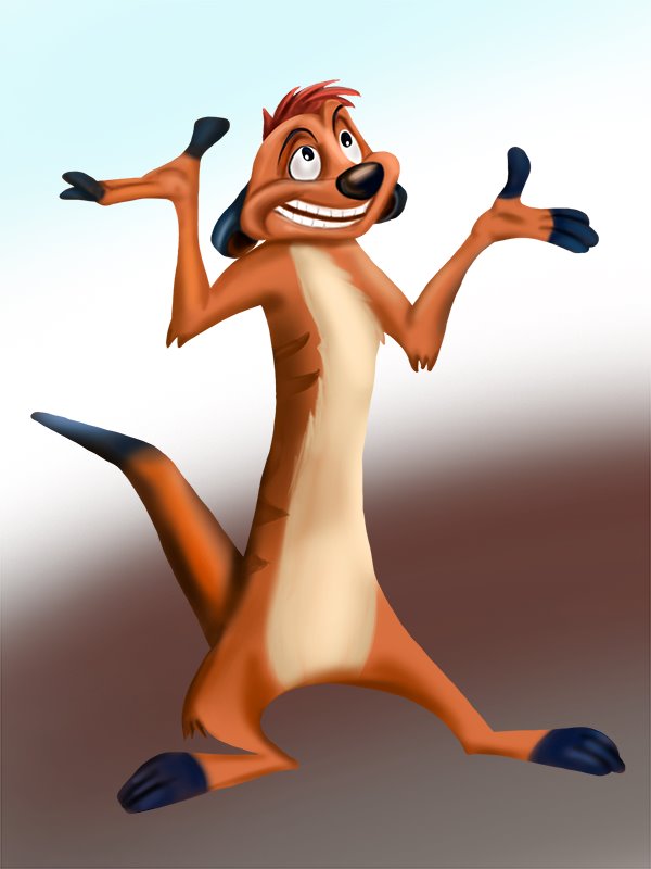Learn How to Draw Timon from The Lion King (The Lion King) Step by Step :  Drawing Tutorials