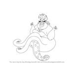 How to Draw Ursula from The Little Mermaid
