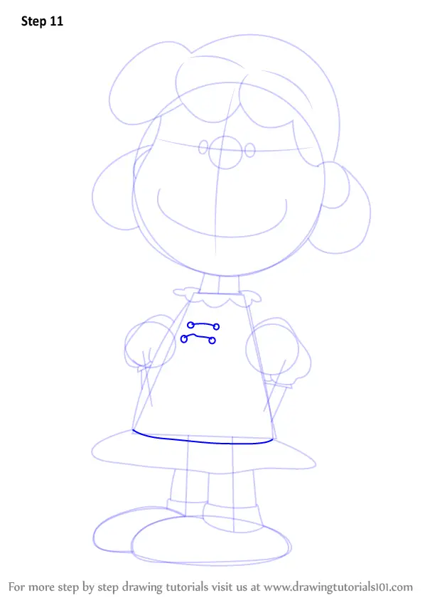 Learn How to Draw Lucy from The Peanuts Movie (The Peanuts Movie) Step