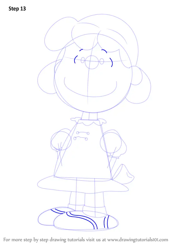 How to Draw Lucy from The Peanuts Movie (The Peanuts Movie) Step by Step