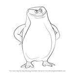 How to Draw Skipper from The Penguins of Madagascar