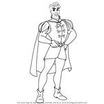 How to Draw Prince Naveen from The Princess and the Frog