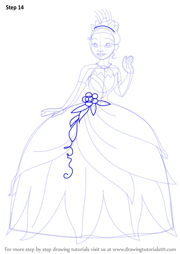 Learn How to Draw Tiana from The Princess and the Frog (The Princess