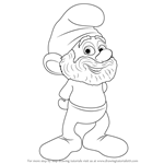How to Draw Papa Smurf from The Smurfs