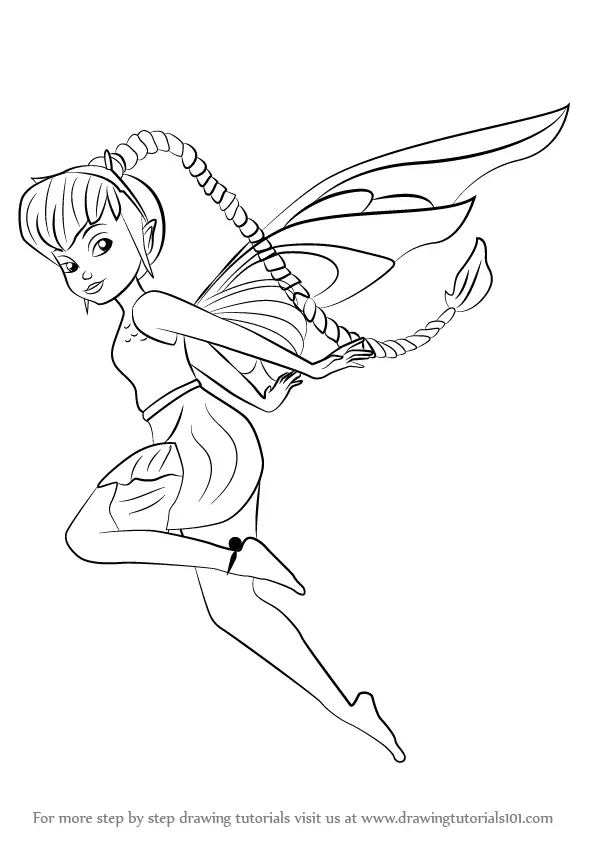 How To Draw Tinkerbell  Draw Tinkerbell Easy Drawing Guides HD Png  Download  Transparent Png Image  PNGitem