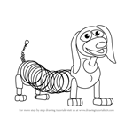 How to Draw Slinky Dog from Toy Story