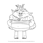 How to Draw Prince Gristle from Trolls