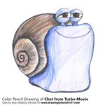 How to Draw Chet from Turbo Movie