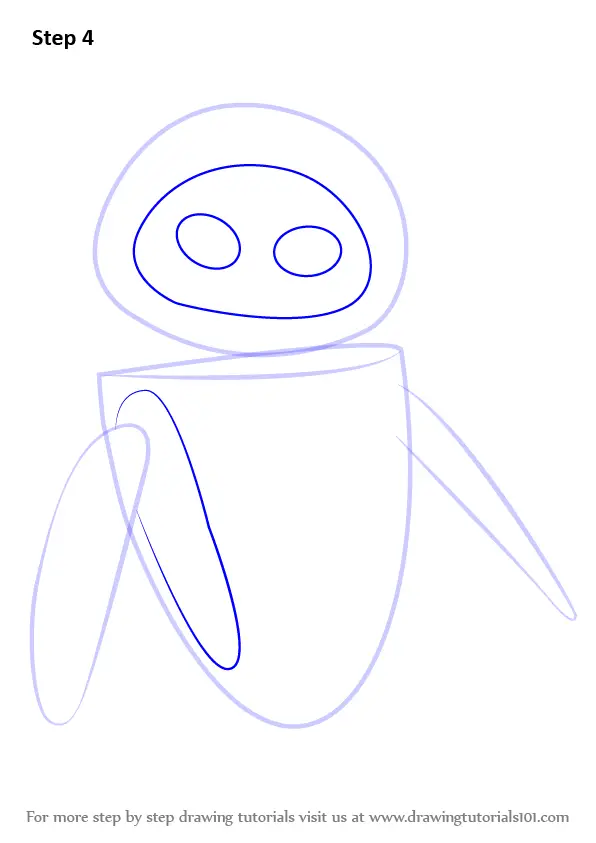 Learn How to Draw EVE from WALLE (WALLE) Step by Step Drawing Tutorials