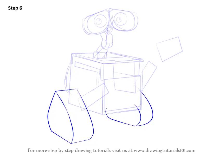 Learn How to Draw WALLE (WALLE) Step by Step Drawing Tutorials