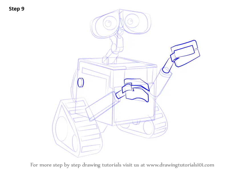 Learn How to Draw WALLE (WALLE) Step by Step Drawing Tutorials