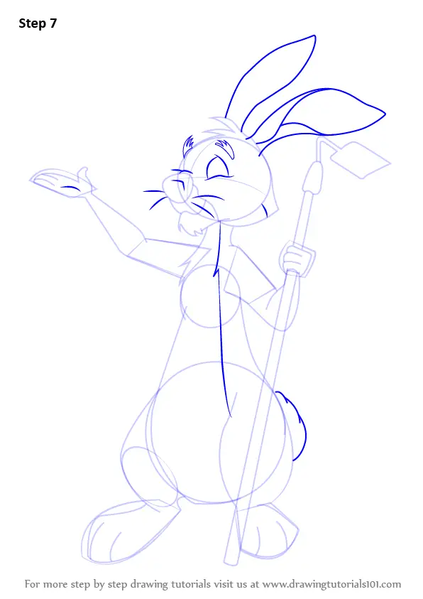 Learn How to Draw Rabbit from Winnie the Pooh (Winnie the Pooh) Step by