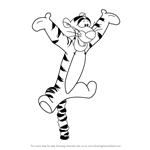 How to Draw Tigger from Winnie the Pooh
