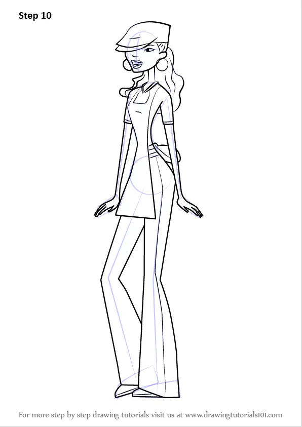 Learn How to Draw Charmaine from 6teen (6teen) Step by Step : Drawing