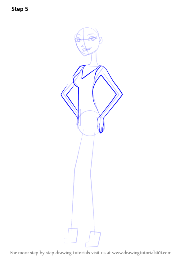 Step by Step How to Draw Courtney Masterson from 6teen ...