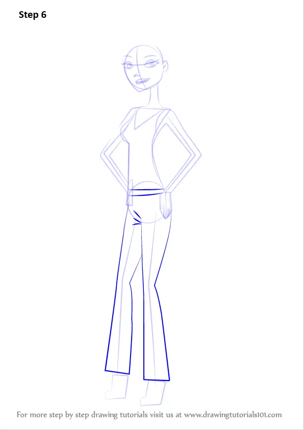 Step by Step How to Draw Courtney Masterson from 6teen ...