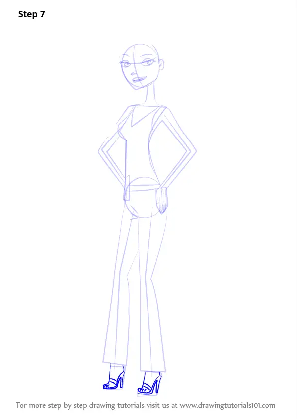 Step by Step How to Draw Courtney Masterson from 6teen ...