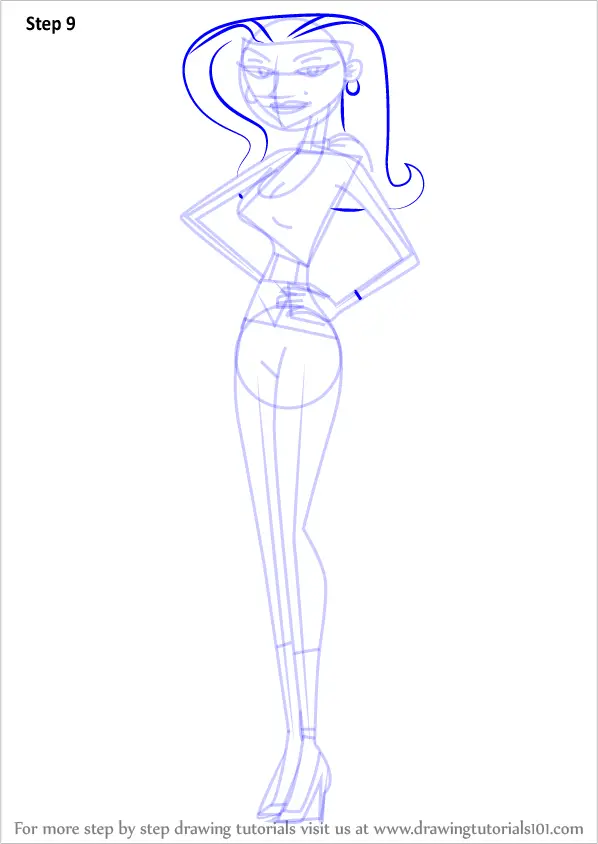 Learn How to Draw Yummy Mummy from 6teen (6teen) Step by Step : Drawing