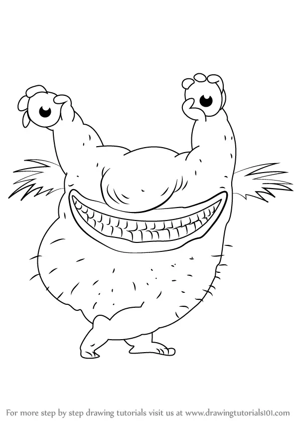 aaahh real monsters coloring page to print