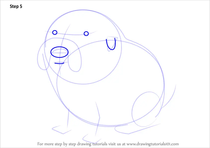 Step by Step How to Draw Farmworld Jake from Adventure Time ...