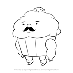 How to Draw Mr. Cupcake from Adventure Time