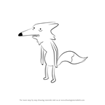 How to Draw Mr. Fox from Adventure Time