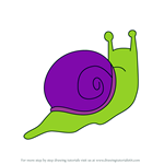 How to Draw Party Snail from Adventure Time